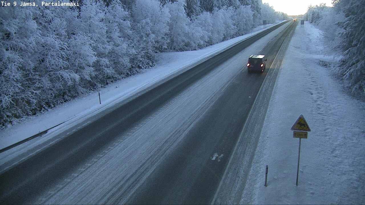 Weather Camera Image Väg 9 Jämsä, Partalanmäki, Jämsä, Keski-Suomi