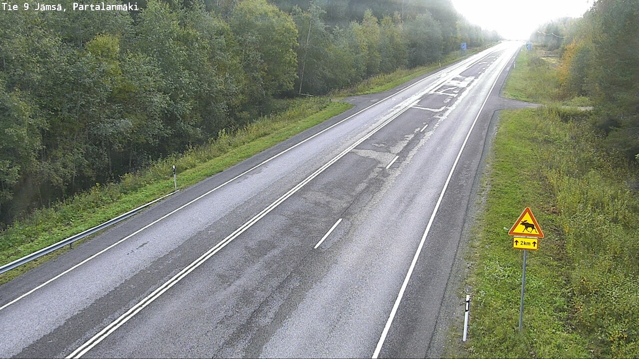 Weather Camera Image Väg 9 Jämsä, Partalanmäki, Jämsä, Keski-Suomi