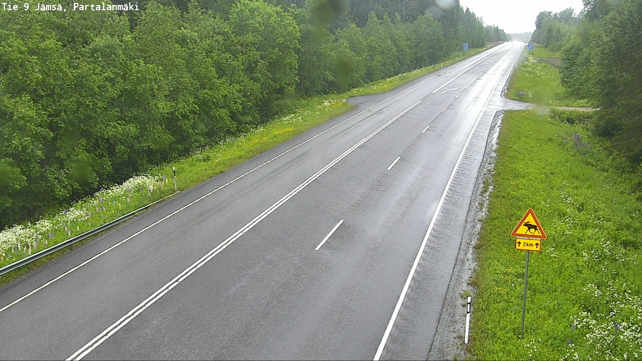Weather Camera Image Väg 9 Jämsä, Partalanmäki, Jämsä, Keski-Suomi