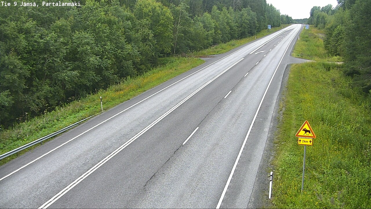 Weather Camera Image Väg 9 Jämsä, Partalanmäki, Jämsä, Keski-Suomi