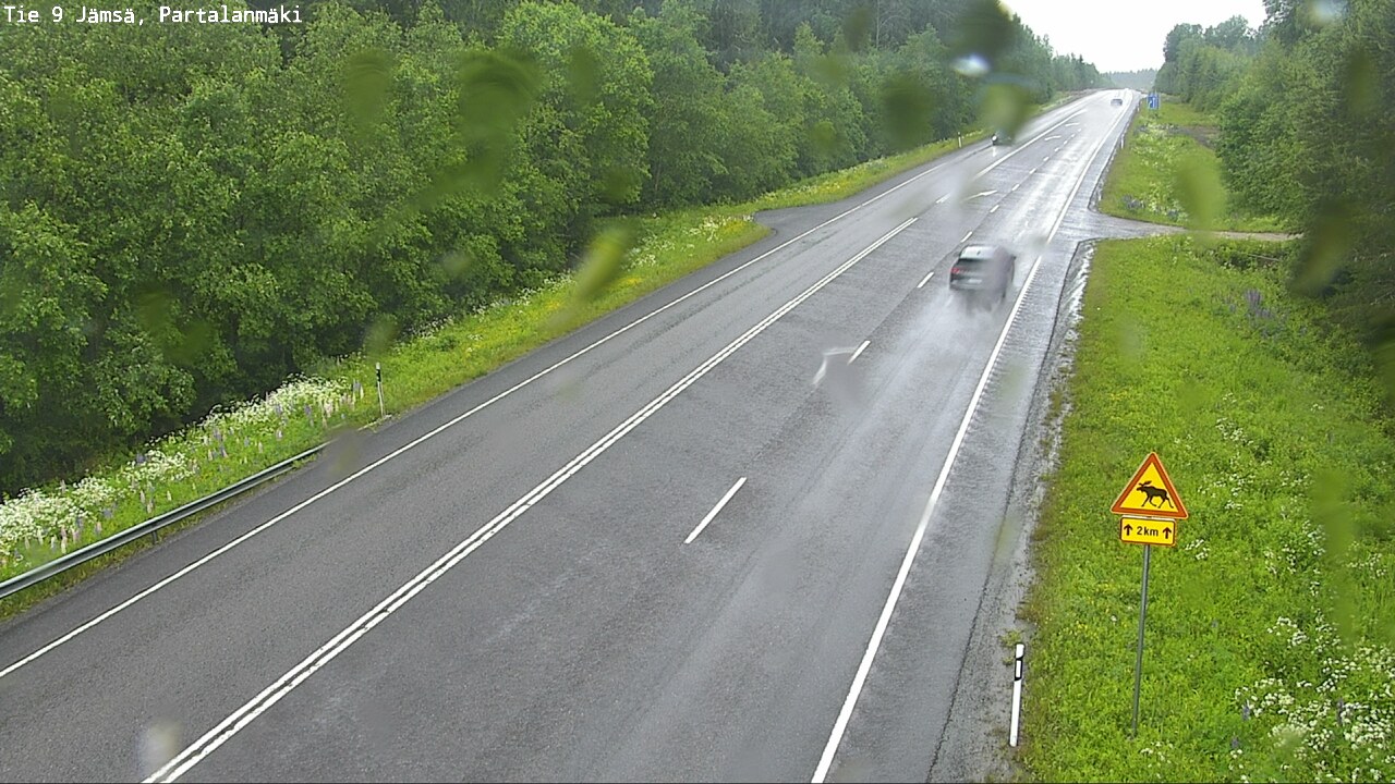 Weather Camera Image Väg 9 Jämsä, Partalanmäki, Jämsä, Keski-Suomi