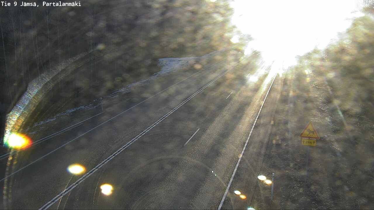 Weather Camera Image Väg 9 Jämsä, Partalanmäki, Jämsä, Keski-Suomi