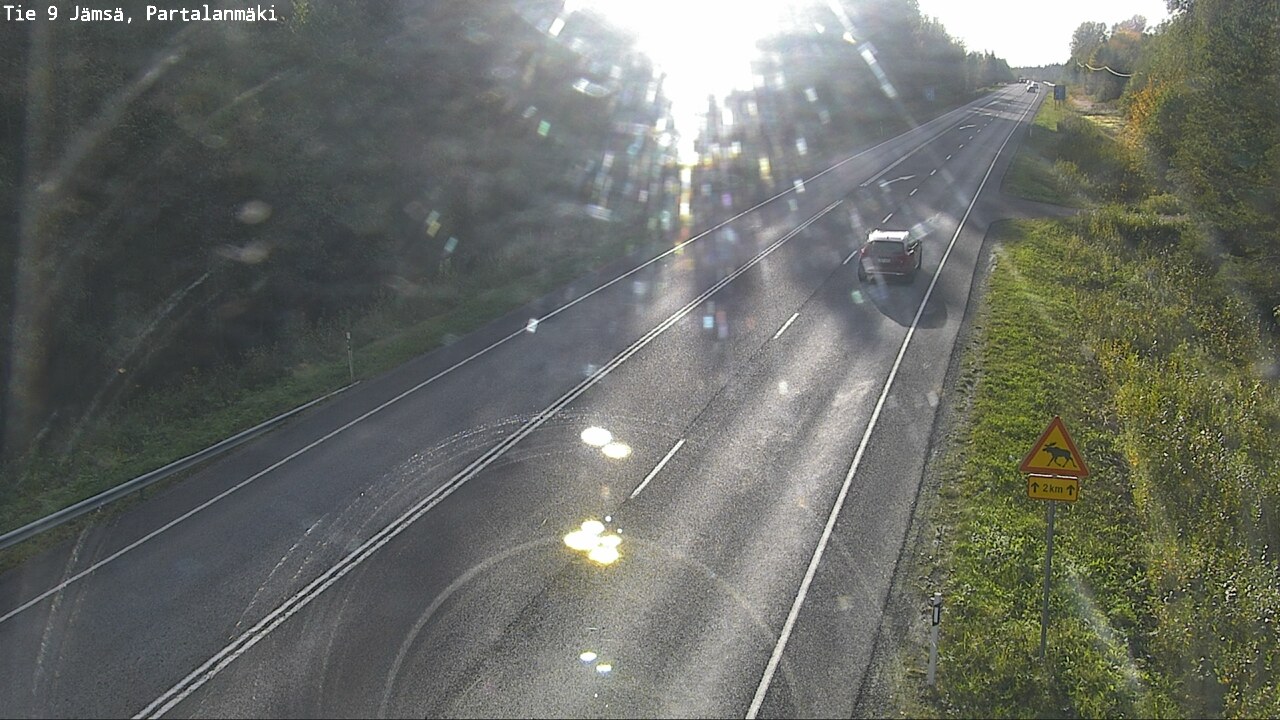 Weather Camera Image Road 9 Jämsä, Partalanmäki, Jämsä, Keski-Suomi