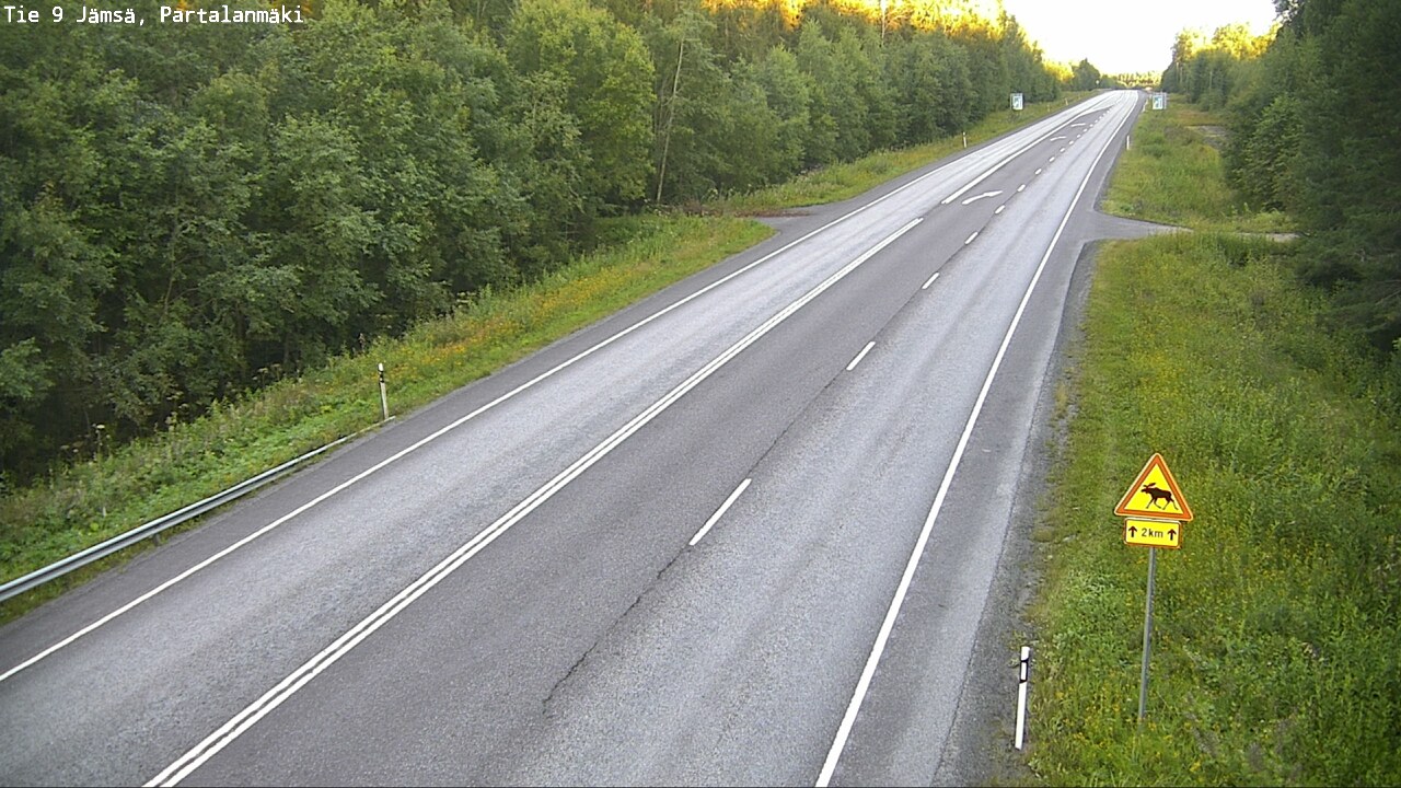 Weather Camera Image Väg 9 Jämsä, Partalanmäki, Jämsä, Keski-Suomi
