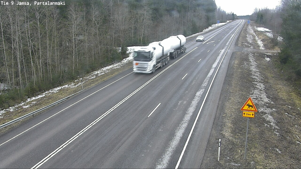 Weather Camera Image Road 9 Jämsä, Partalanmäki, Jämsä, Keski-Suomi
