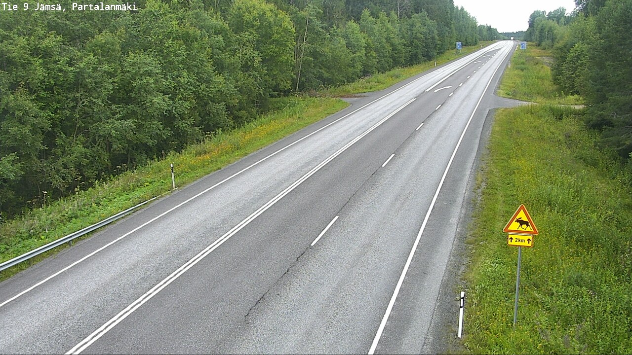 Weather Camera Image Väg 9 Jämsä, Partalanmäki, Jämsä, Keski-Suomi