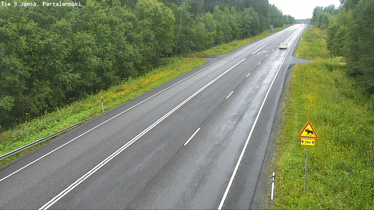 Weather Camera Image Road 9 Jämsä, Partalanmäki, Jämsä, Keski-Suomi