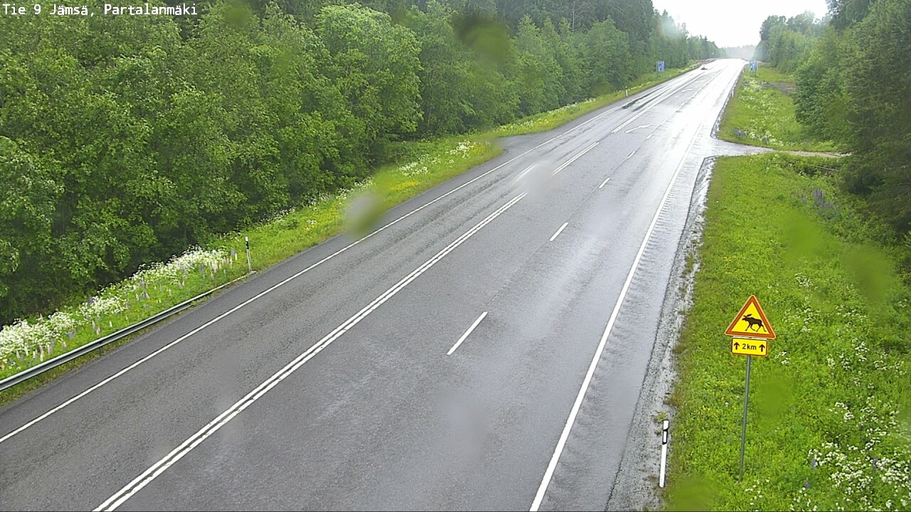 Weather Camera Image Väg 9 Jämsä, Partalanmäki, Jämsä, Keski-Suomi