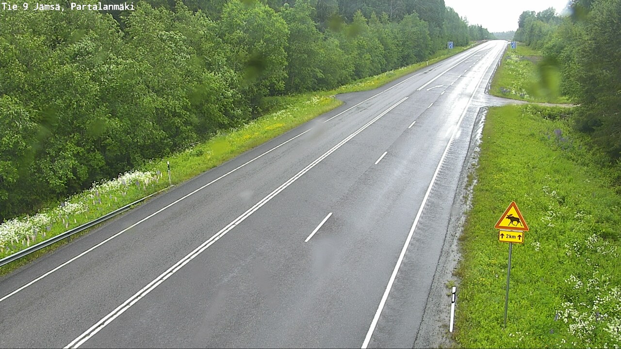 Weather Camera Image Väg 9 Jämsä, Partalanmäki, Jämsä, Keski-Suomi