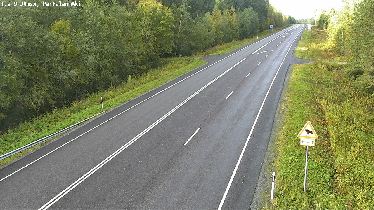 Weather Camera Image Väg 9 Jämsä, Partalanmäki, Jämsä, Keski-Suomi
