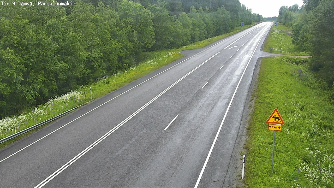 Weather Camera Image Road 9 Jämsä, Partalanmäki, Jämsä, Keski-Suomi