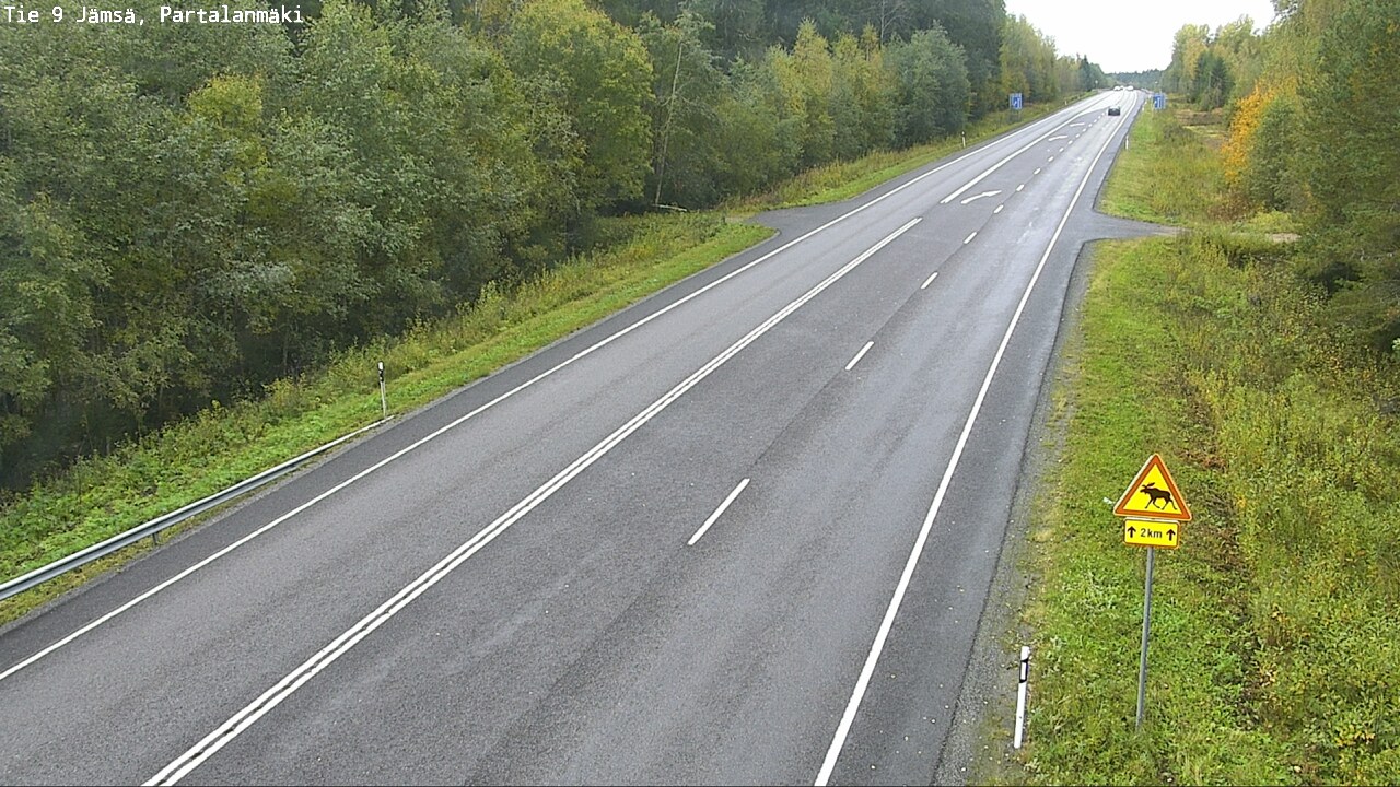 Weather Camera Image Väg 9 Jämsä, Partalanmäki, Jämsä, Keski-Suomi