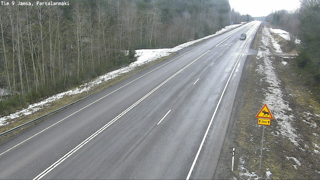 Weather Camera Image Road 9 Jämsä, Partalanmäki, Jämsä, Keski-Suomi