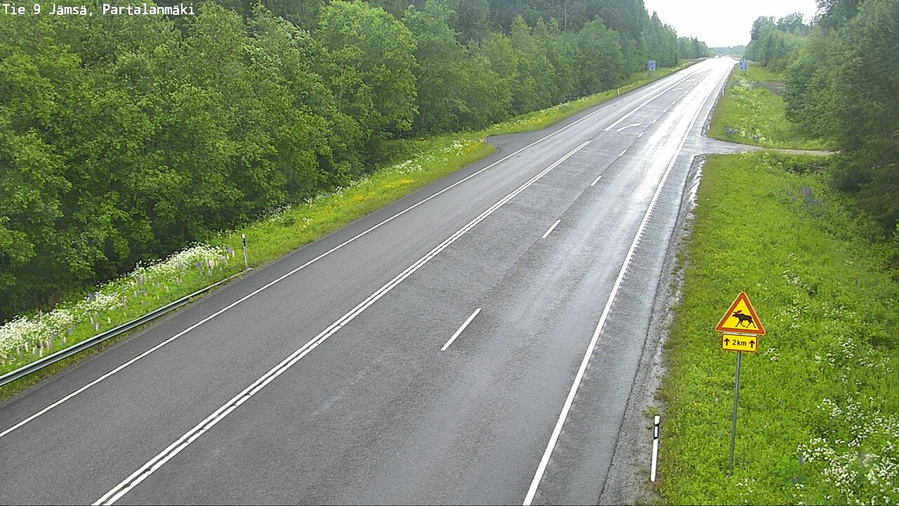 Weather Camera Image Väg 9 Jämsä, Partalanmäki, Jämsä, Keski-Suomi