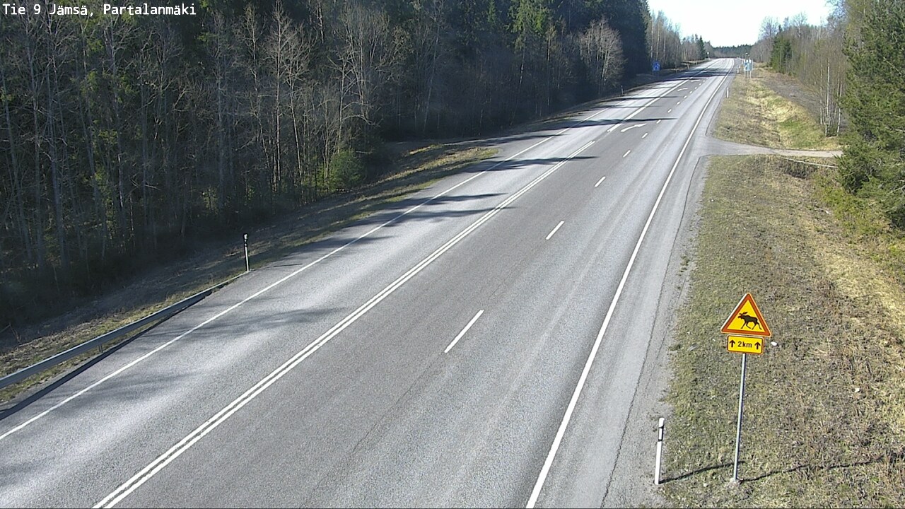 Weather Camera Image Road 9 Jämsä, Partalanmäki, Jämsä, Keski-Suomi