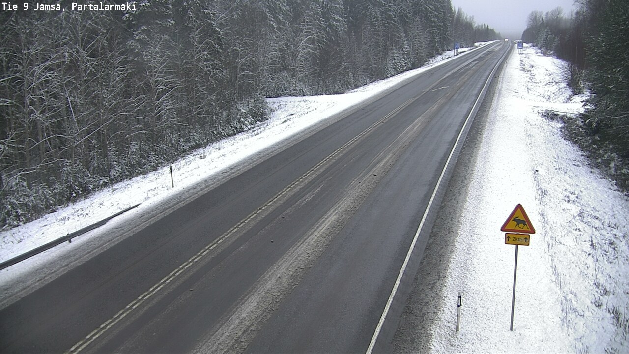 Weather Camera Image Väg 9 Jämsä, Partalanmäki, Jämsä, Keski-Suomi