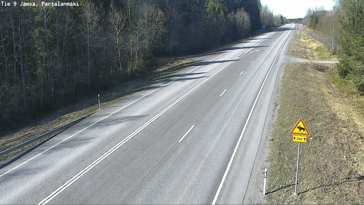 Weather Camera Image Road 9 Jämsä, Partalanmäki, Jämsä, Keski-Suomi