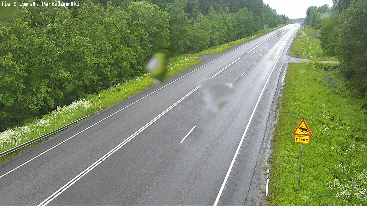 Weather Camera Image Väg 9 Jämsä, Partalanmäki, Jämsä, Keski-Suomi