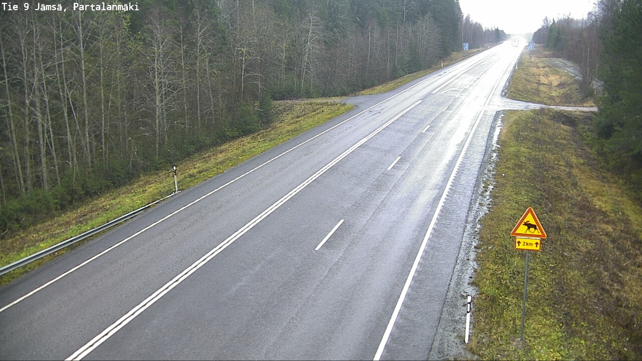 Weather Camera Image Väg 9 Jämsä, Partalanmäki, Jämsä, Keski-Suomi