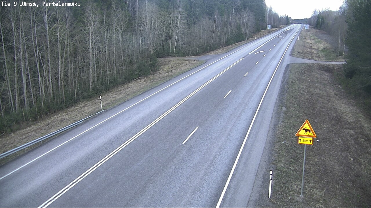 Weather Camera Image Road 9 Jämsä, Partalanmäki, Jämsä, Keski-Suomi