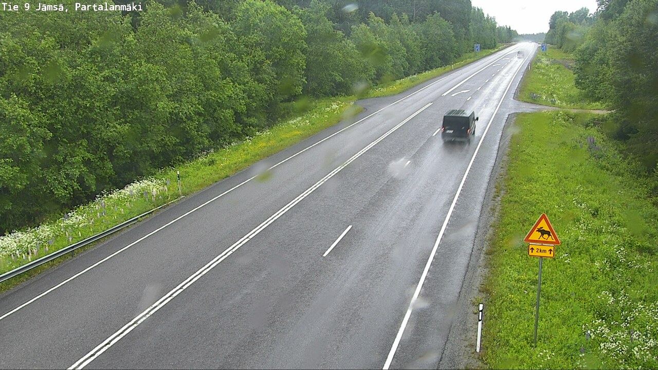 Weather Camera Image Road 9 Jämsä, Partalanmäki, Jämsä, Keski-Suomi