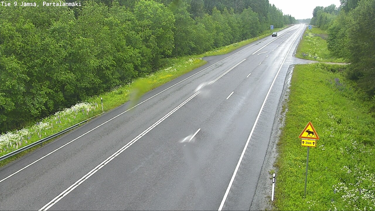 Weather Camera Image Väg 9 Jämsä, Partalanmäki, Jämsä, Keski-Suomi