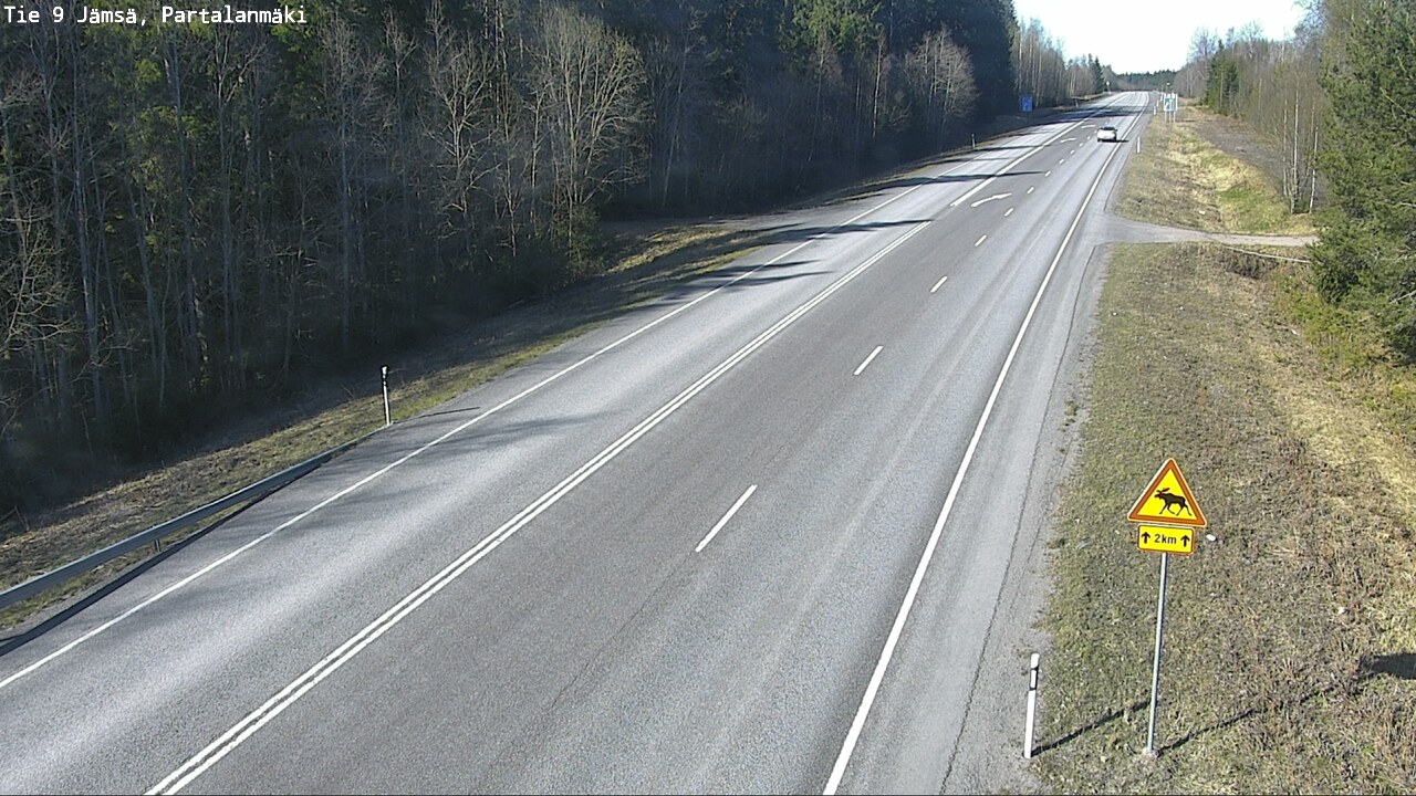 Weather Camera Image Road 9 Jämsä, Partalanmäki, Jämsä, Keski-Suomi
