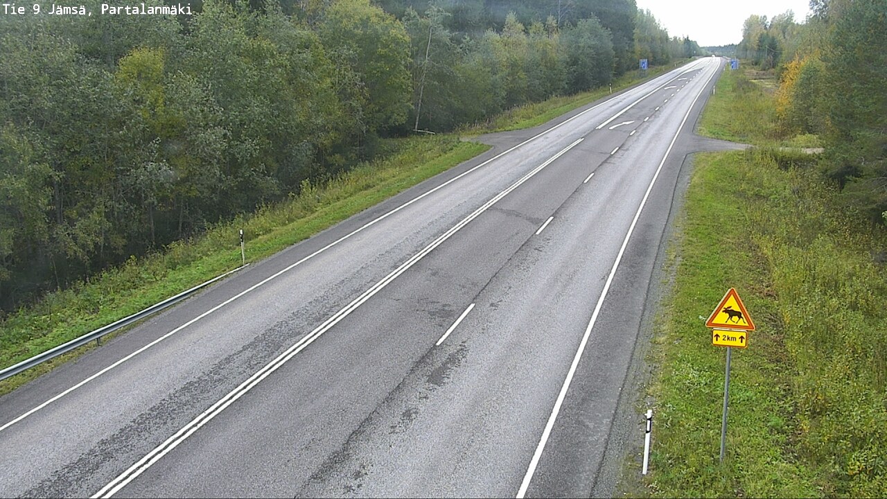 Weather Camera Image Väg 9 Jämsä, Partalanmäki, Jämsä, Keski-Suomi