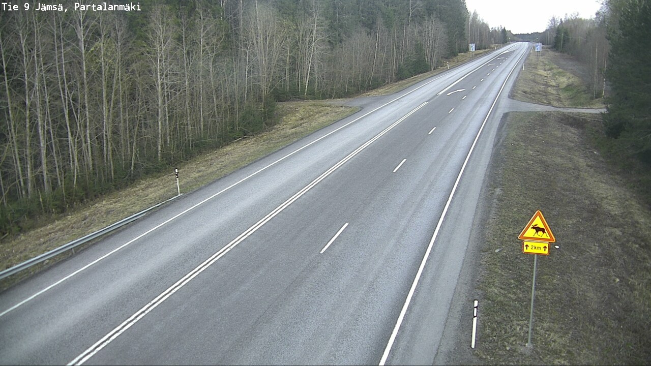 Weather Camera Image Road 9 Jämsä, Partalanmäki, Jämsä, Keski-Suomi