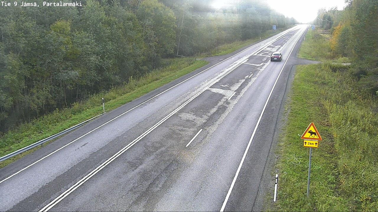Weather Camera Image Väg 9 Jämsä, Partalanmäki, Jämsä, Keski-Suomi