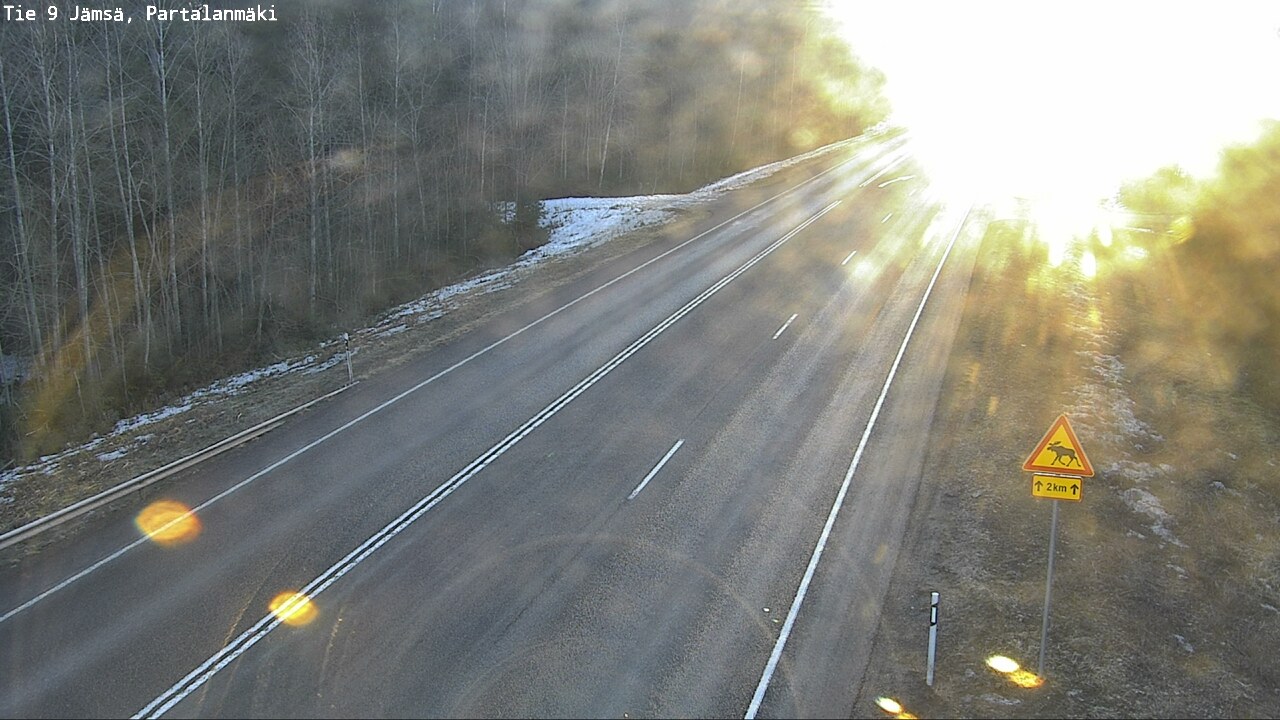 Weather Camera Image Väg 9 Jämsä, Partalanmäki, Jämsä, Keski-Suomi