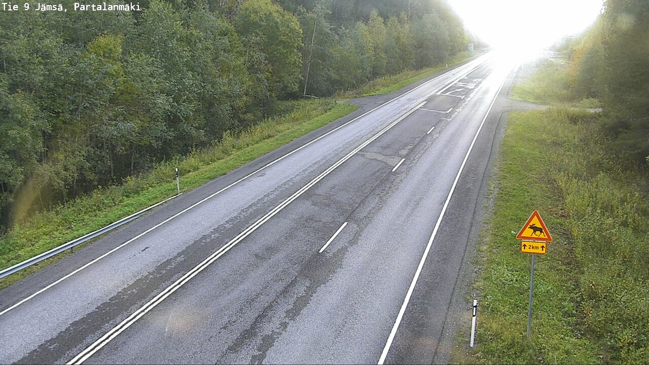 Weather Camera Image Väg 9 Jämsä, Partalanmäki, Jämsä, Keski-Suomi