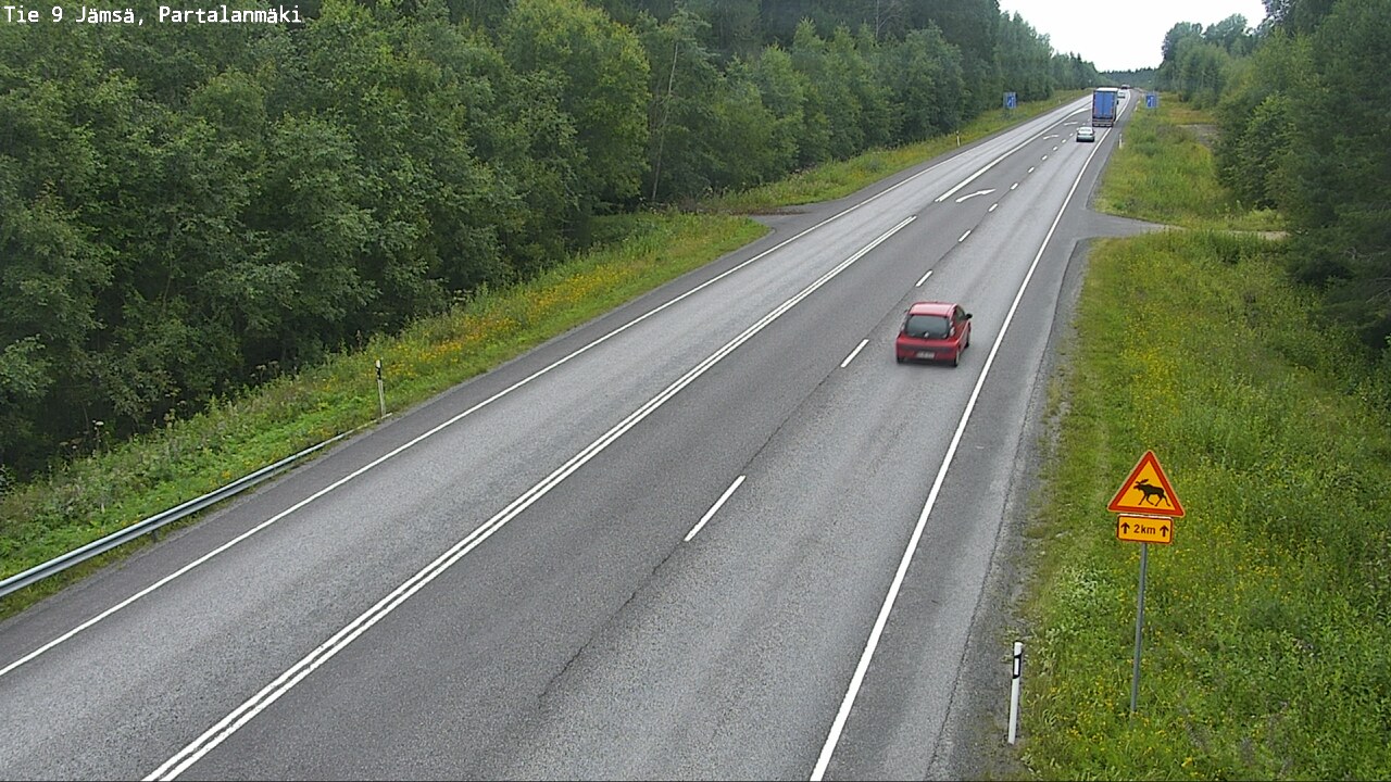 Weather Camera Image Väg 9 Jämsä, Partalanmäki, Jämsä, Keski-Suomi