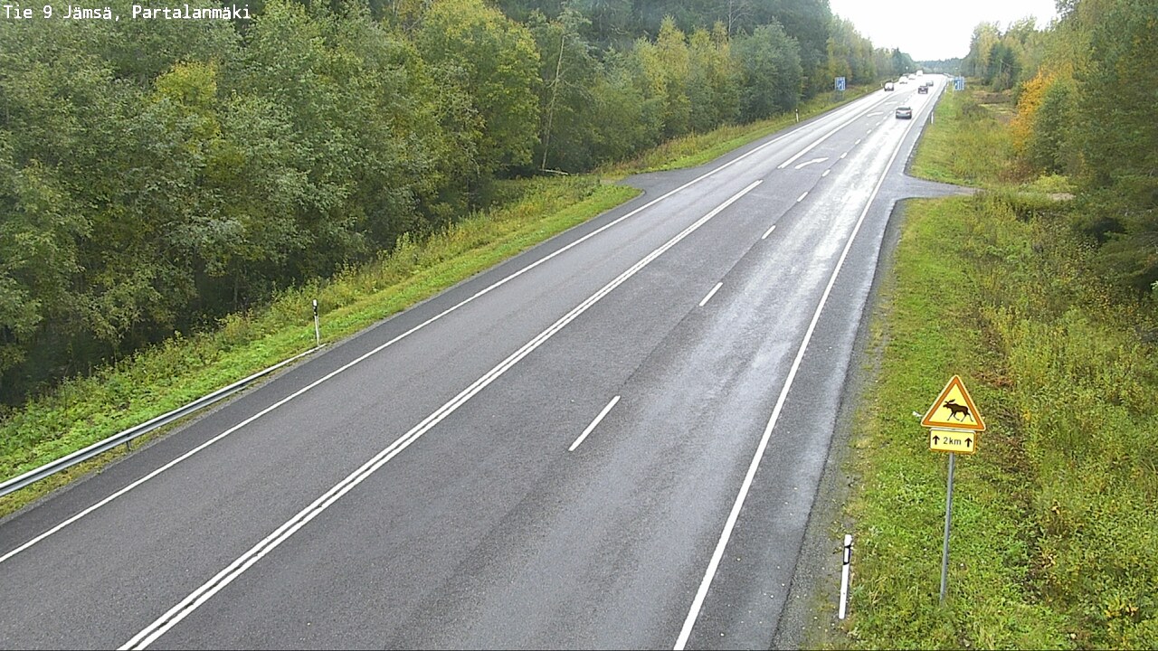 Weather Camera Image Väg 9 Jämsä, Partalanmäki, Jämsä, Keski-Suomi