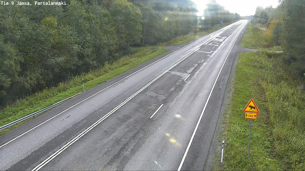 Weather Camera Image Väg 9 Jämsä, Partalanmäki, Jämsä, Keski-Suomi