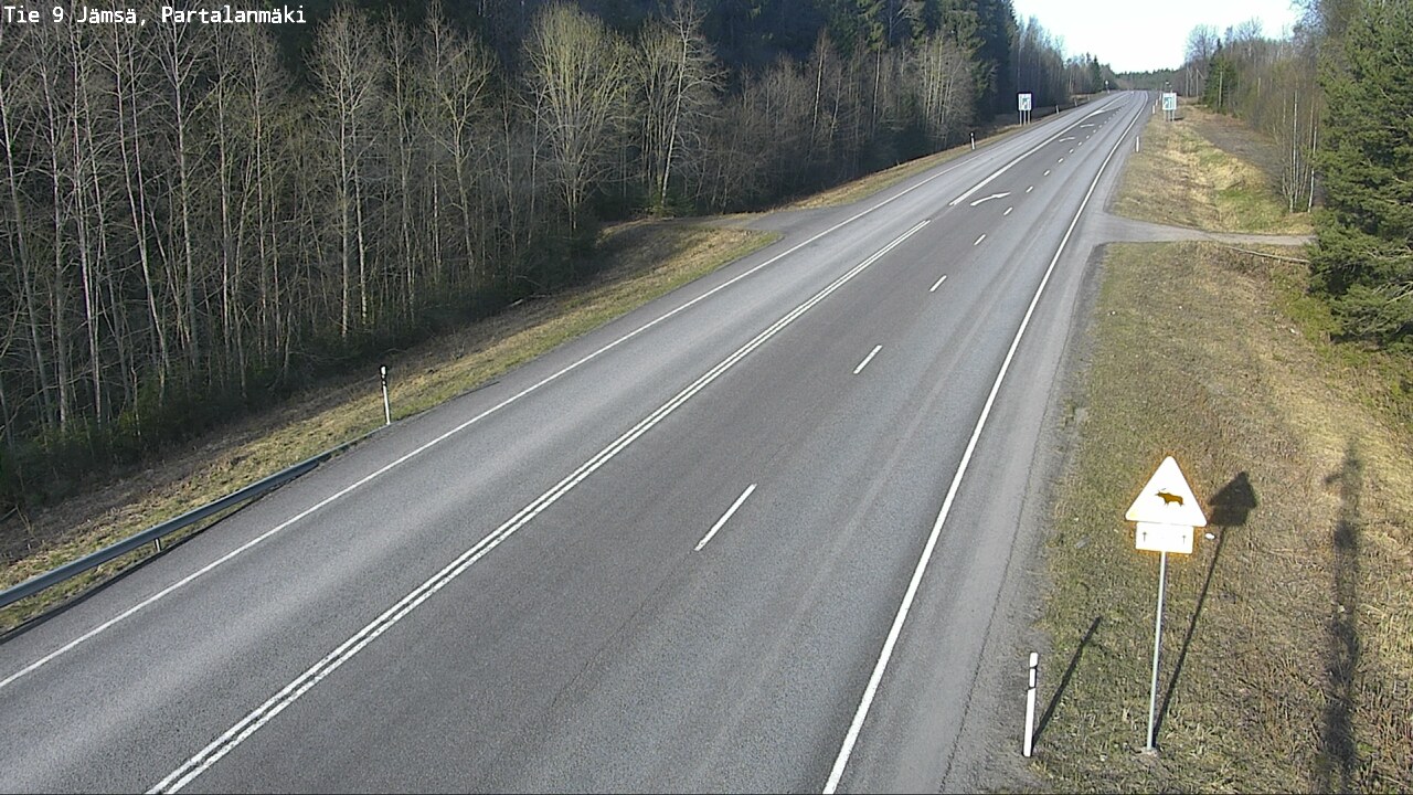 Weather Camera Image Väg 9 Jämsä, Partalanmäki, Jämsä, Keski-Suomi