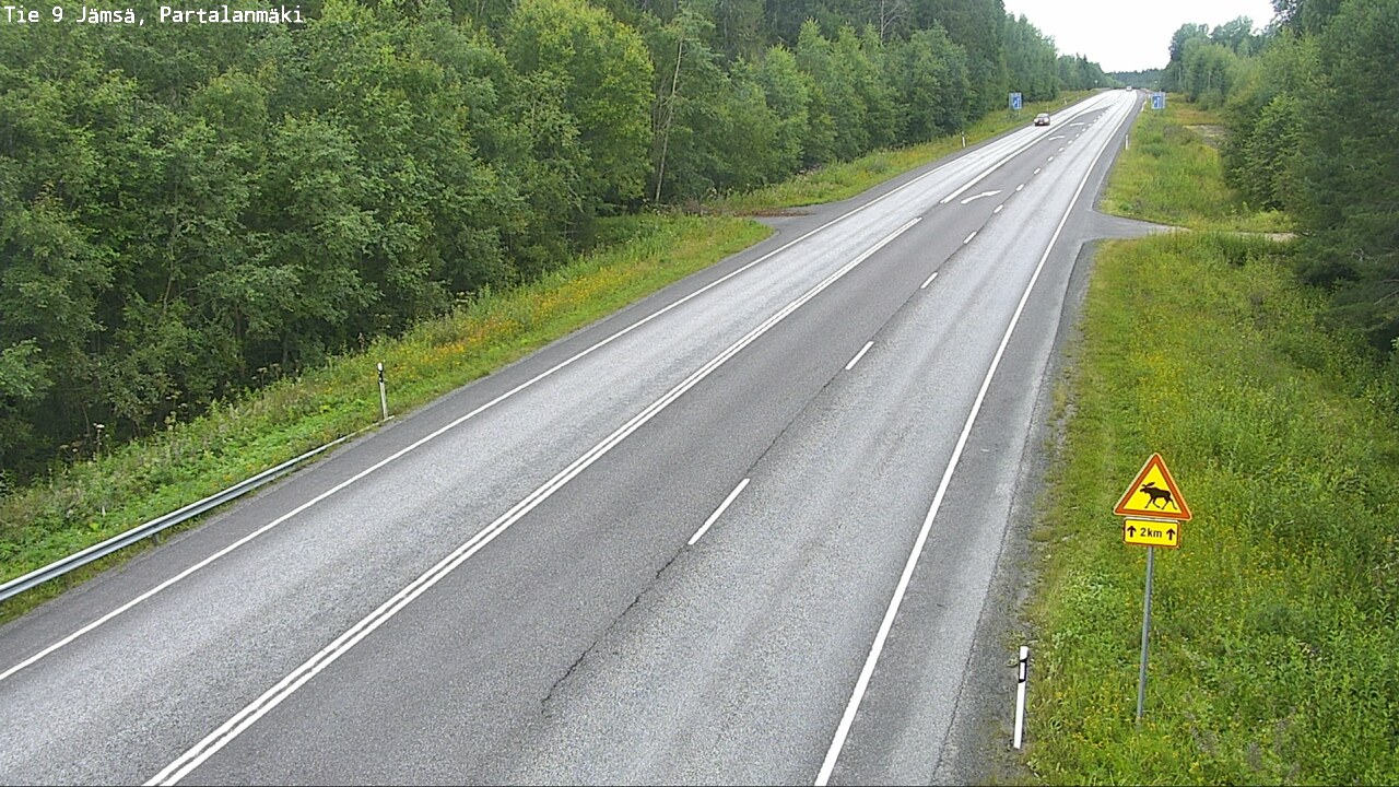 Weather Camera Image Väg 9 Jämsä, Partalanmäki, Jämsä, Keski-Suomi