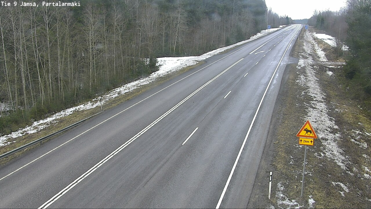 Weather Camera Image Road 9 Jämsä, Partalanmäki, Jämsä, Keski-Suomi