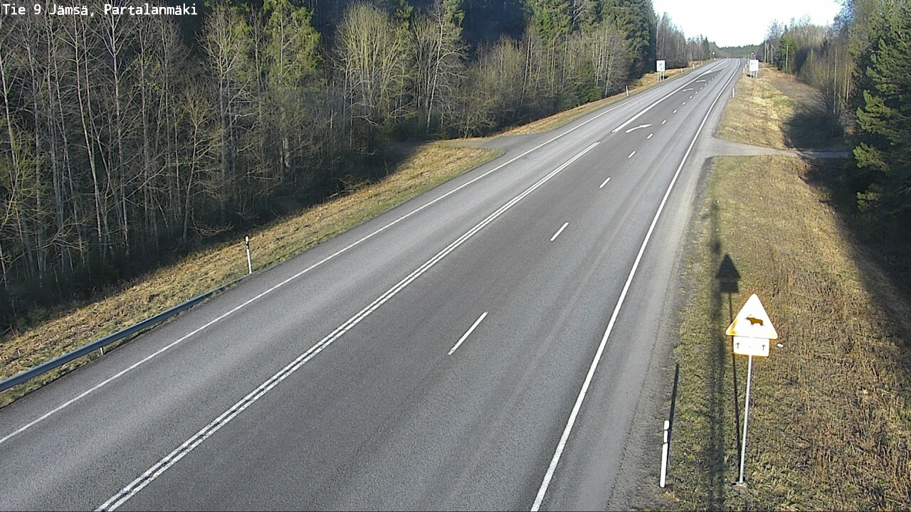 Weather Camera Image Väg 9 Jämsä, Partalanmäki, Jämsä, Keski-Suomi