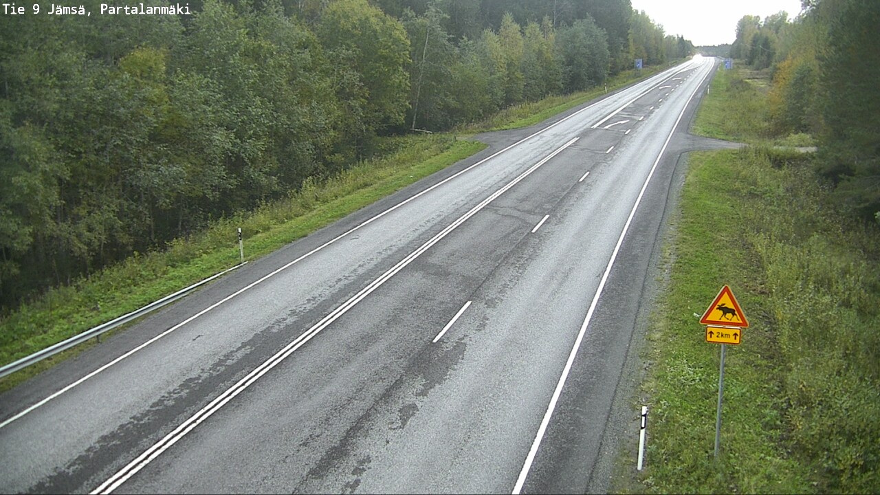 Weather Camera Image Väg 9 Jämsä, Partalanmäki, Jämsä, Keski-Suomi