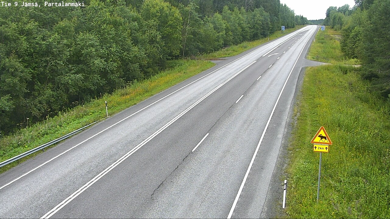 Weather Camera Image Väg 9 Jämsä, Partalanmäki, Jämsä, Keski-Suomi