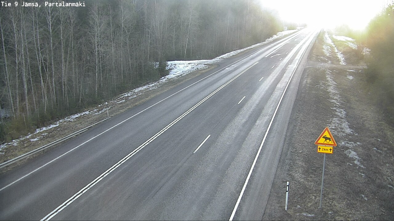 Weather Camera Image Väg 9 Jämsä, Partalanmäki, Jämsä, Keski-Suomi