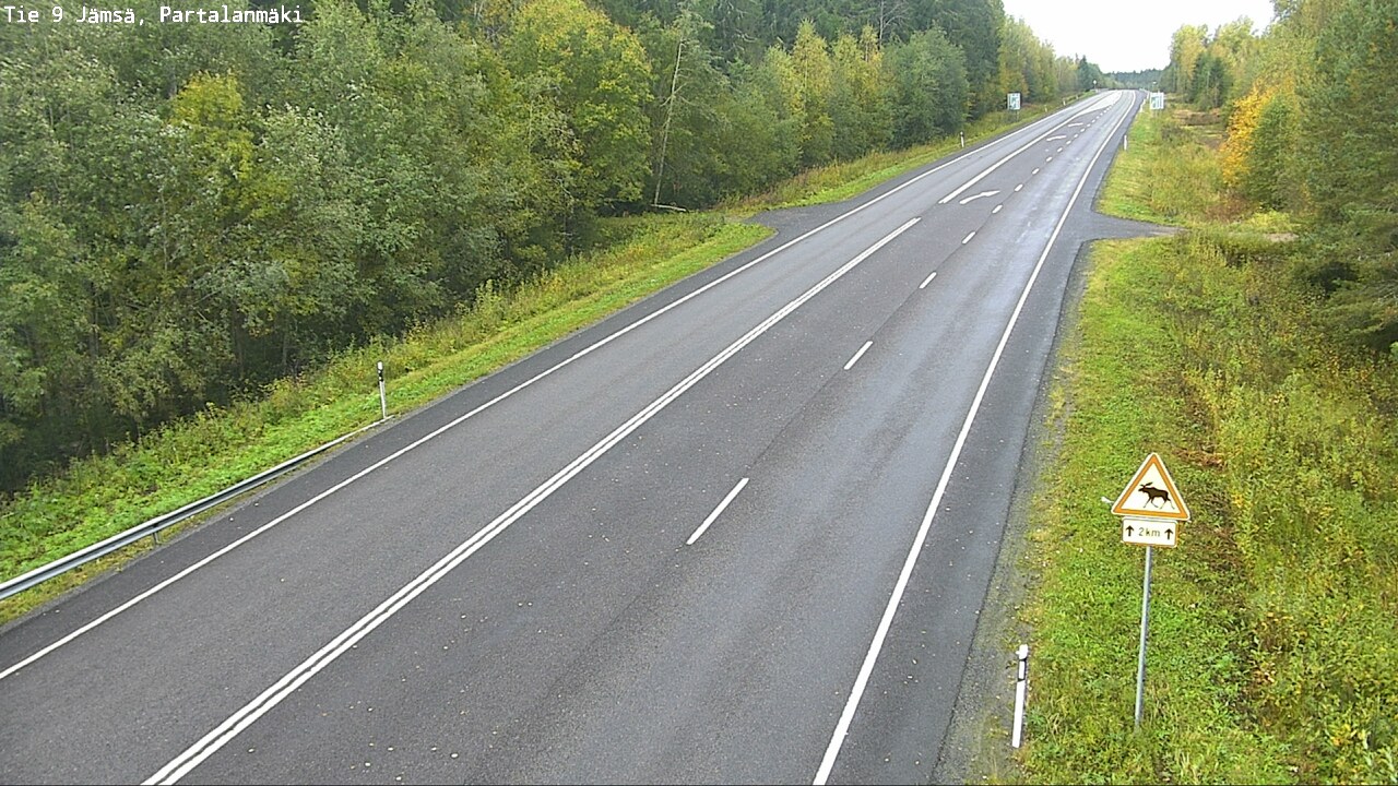 Weather Camera Image Väg 9 Jämsä, Partalanmäki, Jämsä, Keski-Suomi