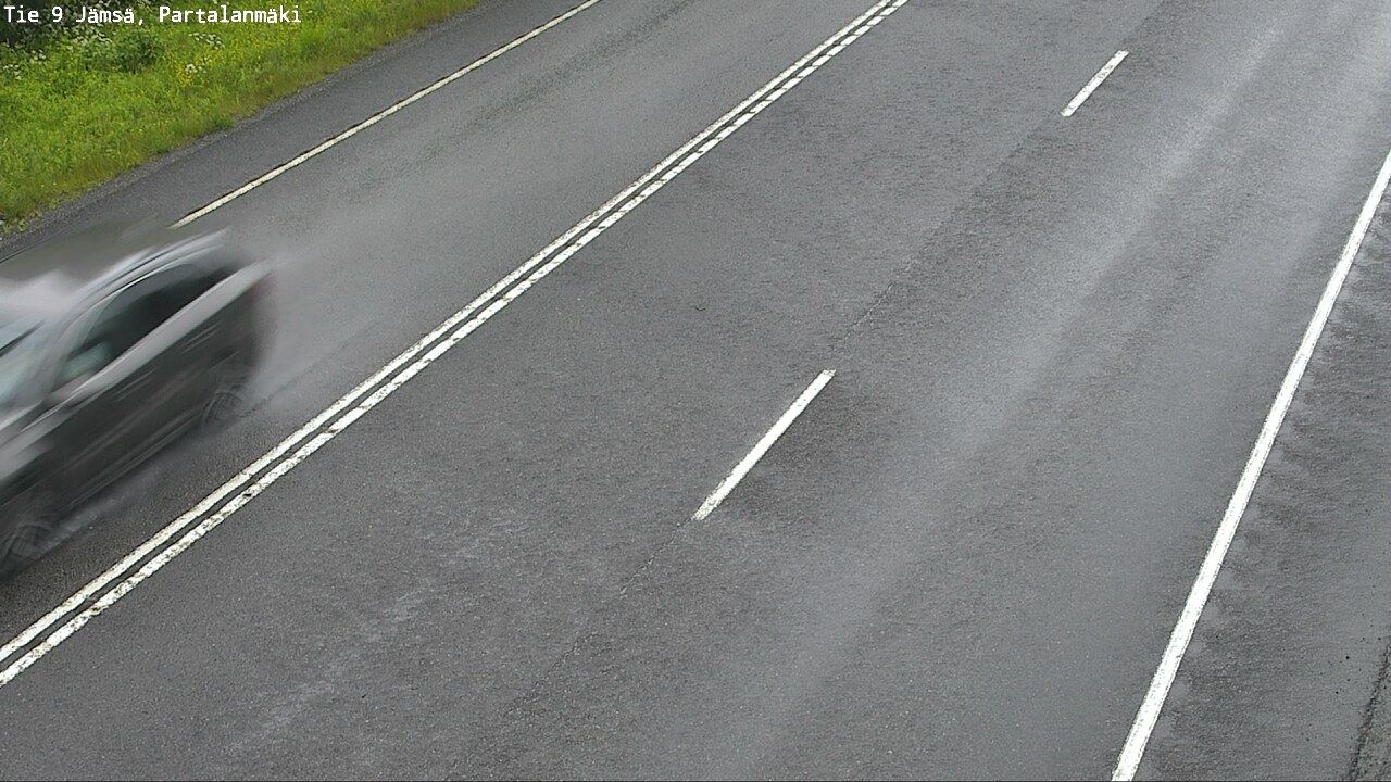 Weather Camera Image Väg 9 Jämsä, Partalanmäki, Jämsä, Keski-Suomi