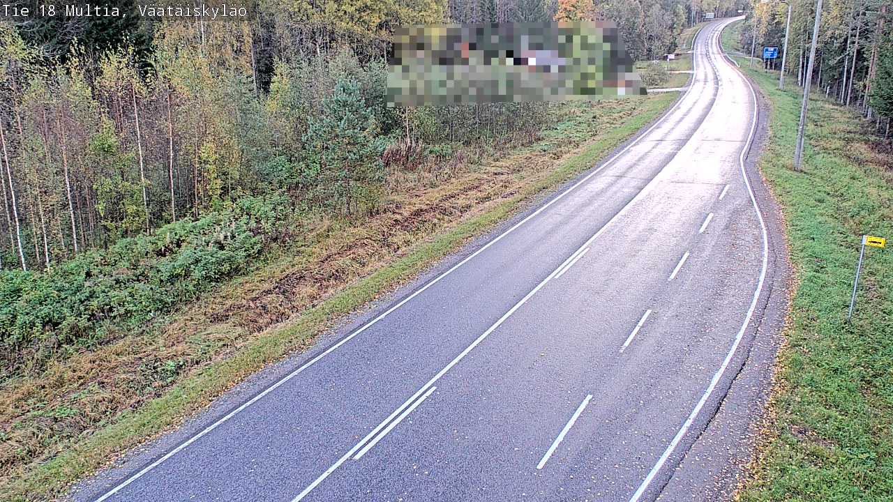 Weather Camera Image Road 18 Multia, Väätäiskylä, Multia, Keski-Suomi