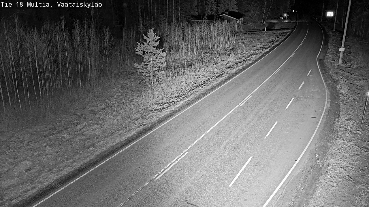 Weather Camera Image Road 18 Multia, Väätäiskylä, Multia, Keski-Suomi