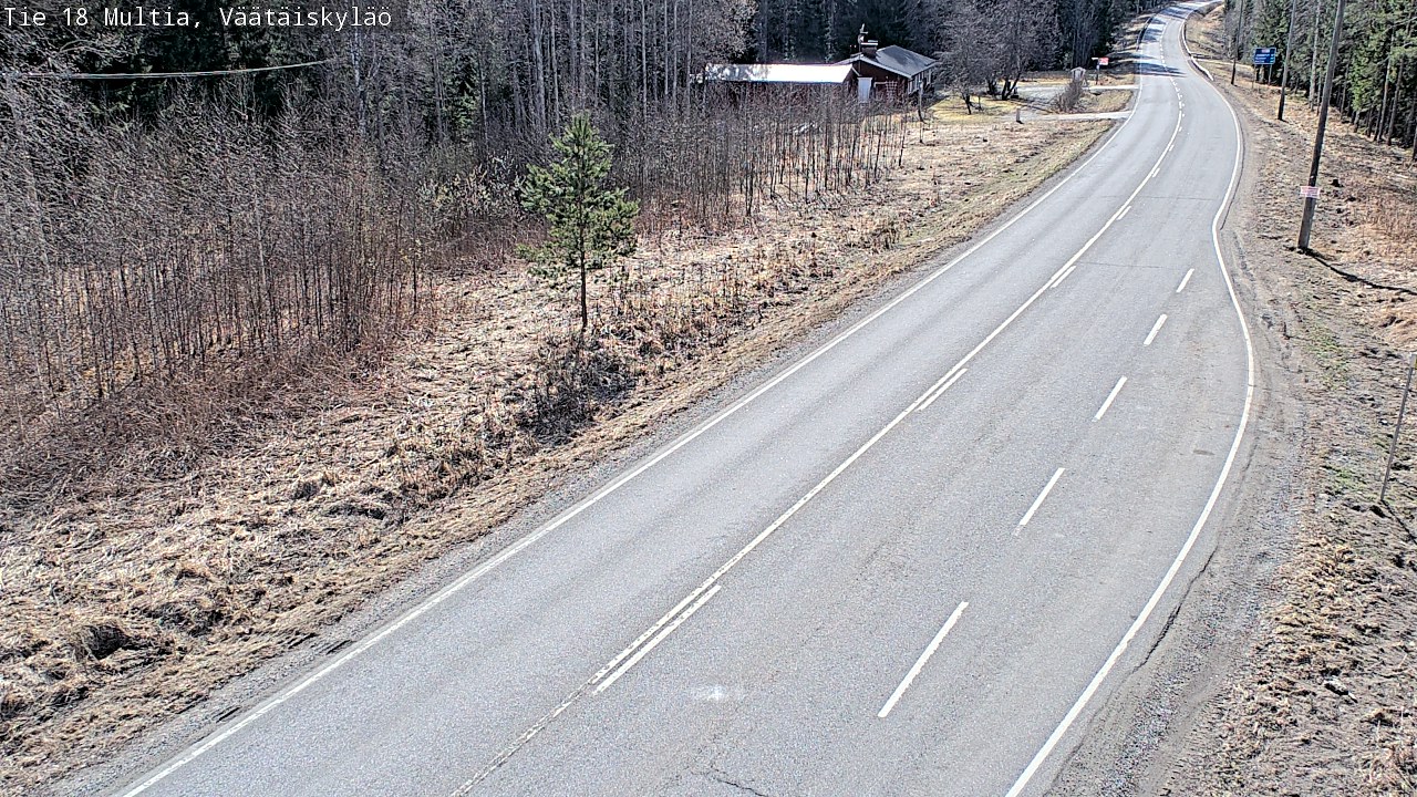 Weather Camera Image Väg 18 Multia, Väätäiskylä, Multia, Keski-Suomi