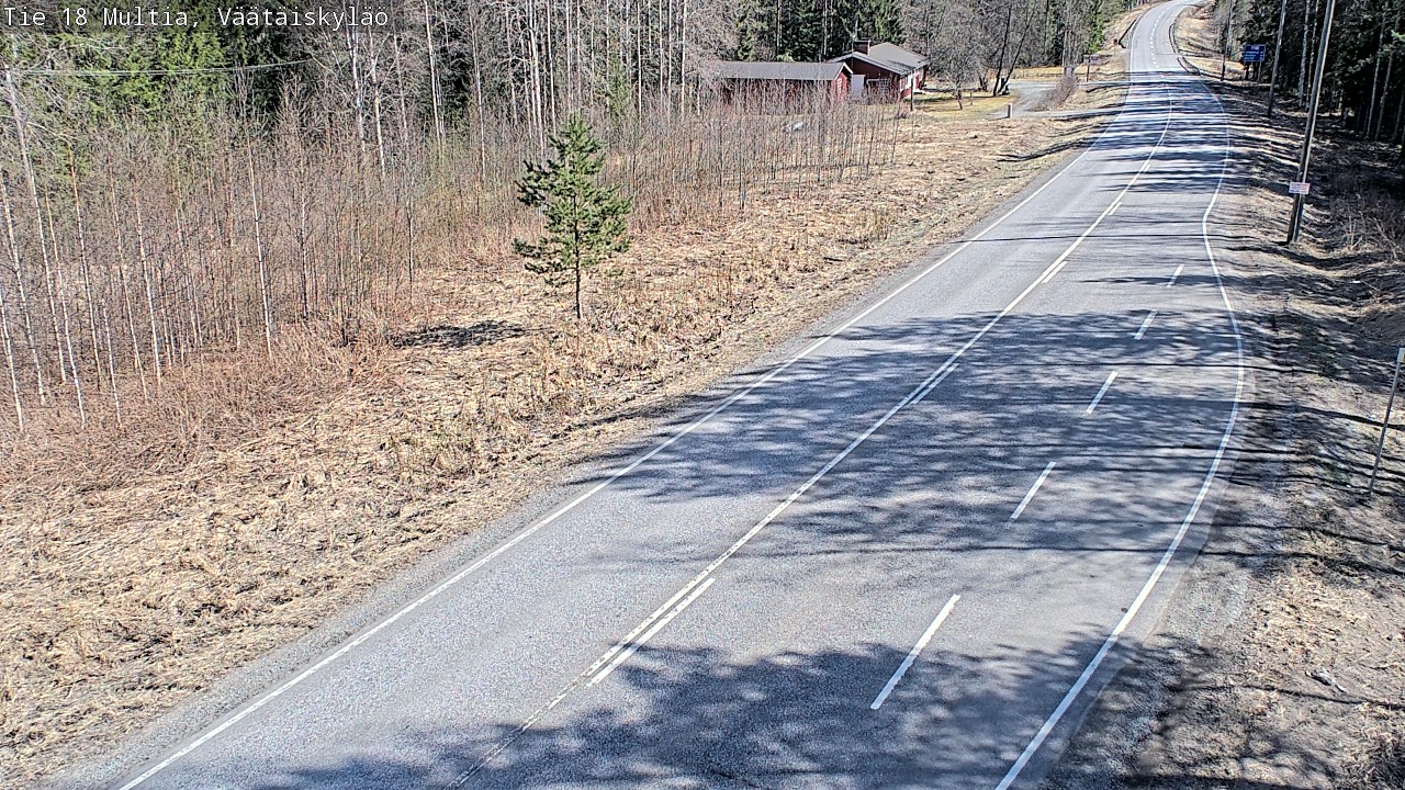 Weather Camera Image Väg 18 Multia, Väätäiskylä, Multia, Keski-Suomi