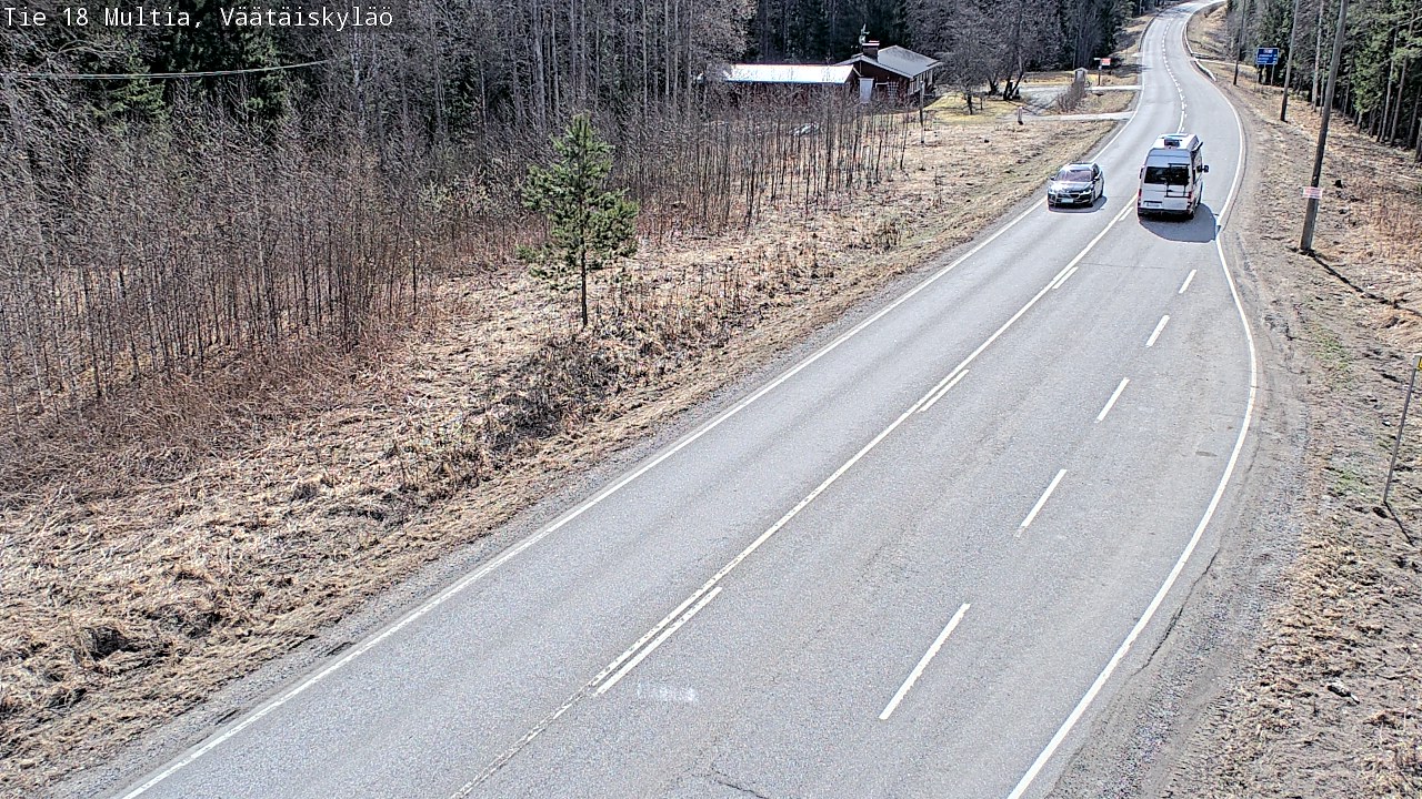 Weather Camera Image Väg 18 Multia, Väätäiskylä, Multia, Keski-Suomi