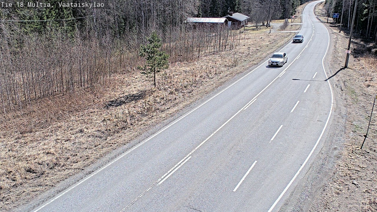 Weather Camera Image Väg 18 Multia, Väätäiskylä, Multia, Keski-Suomi
